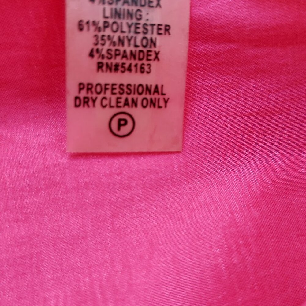 Calvin Klein Strapless Pleated Front Cocktail Formal Dress Pink Size 2 - Picture 8 of 8